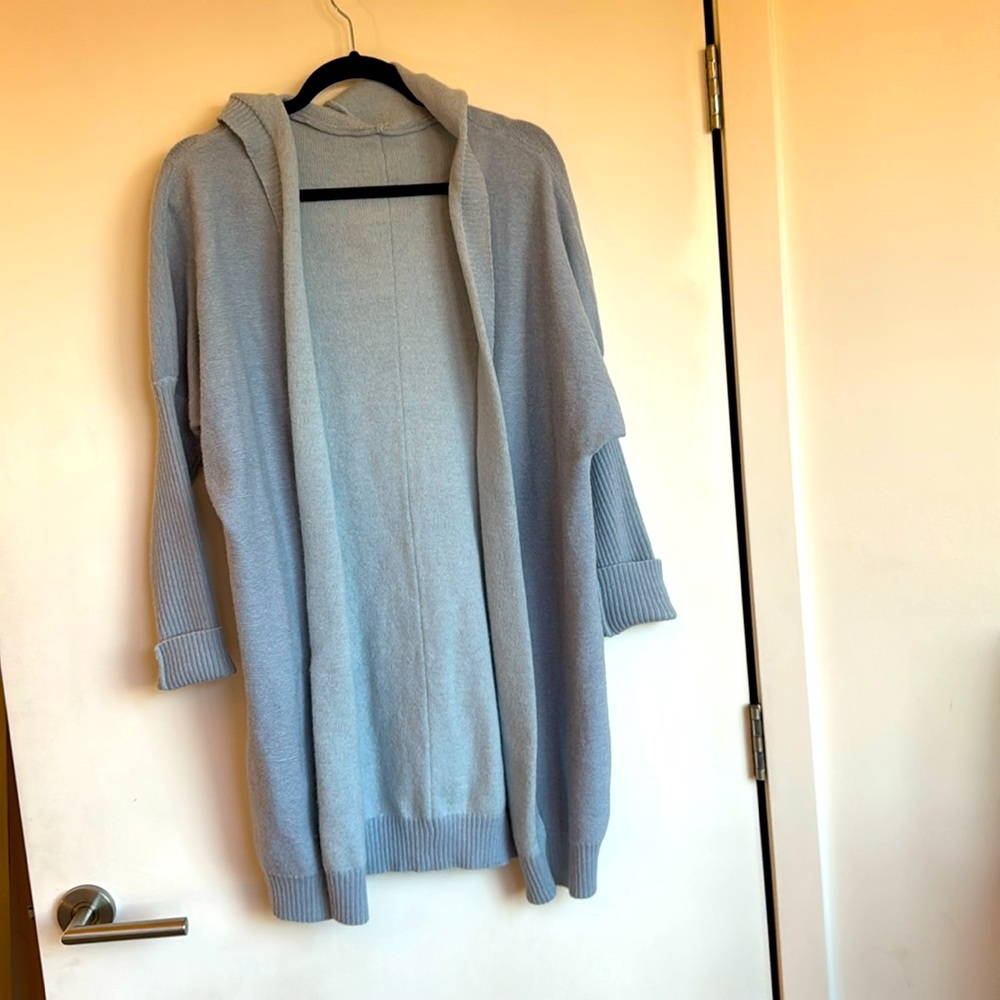 Cozy light blue Hooded sweater